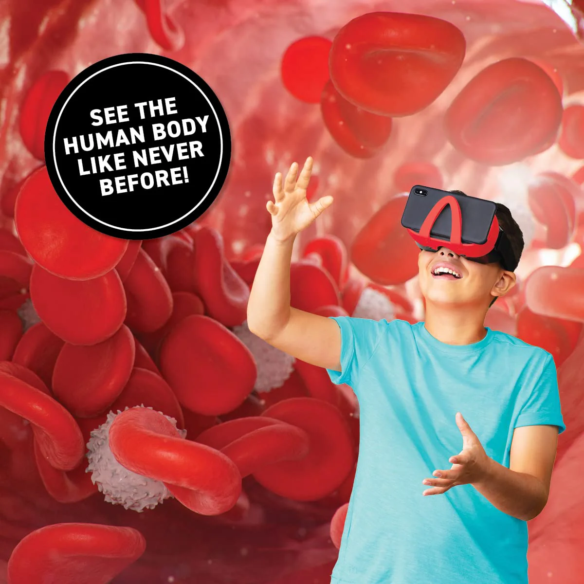 Abacus Brands Virtual Reality Human Body Gift Box- Illustrated Interactive VR Book and STEM Learning Activity Set - for Ages 8 and Up - Image 2