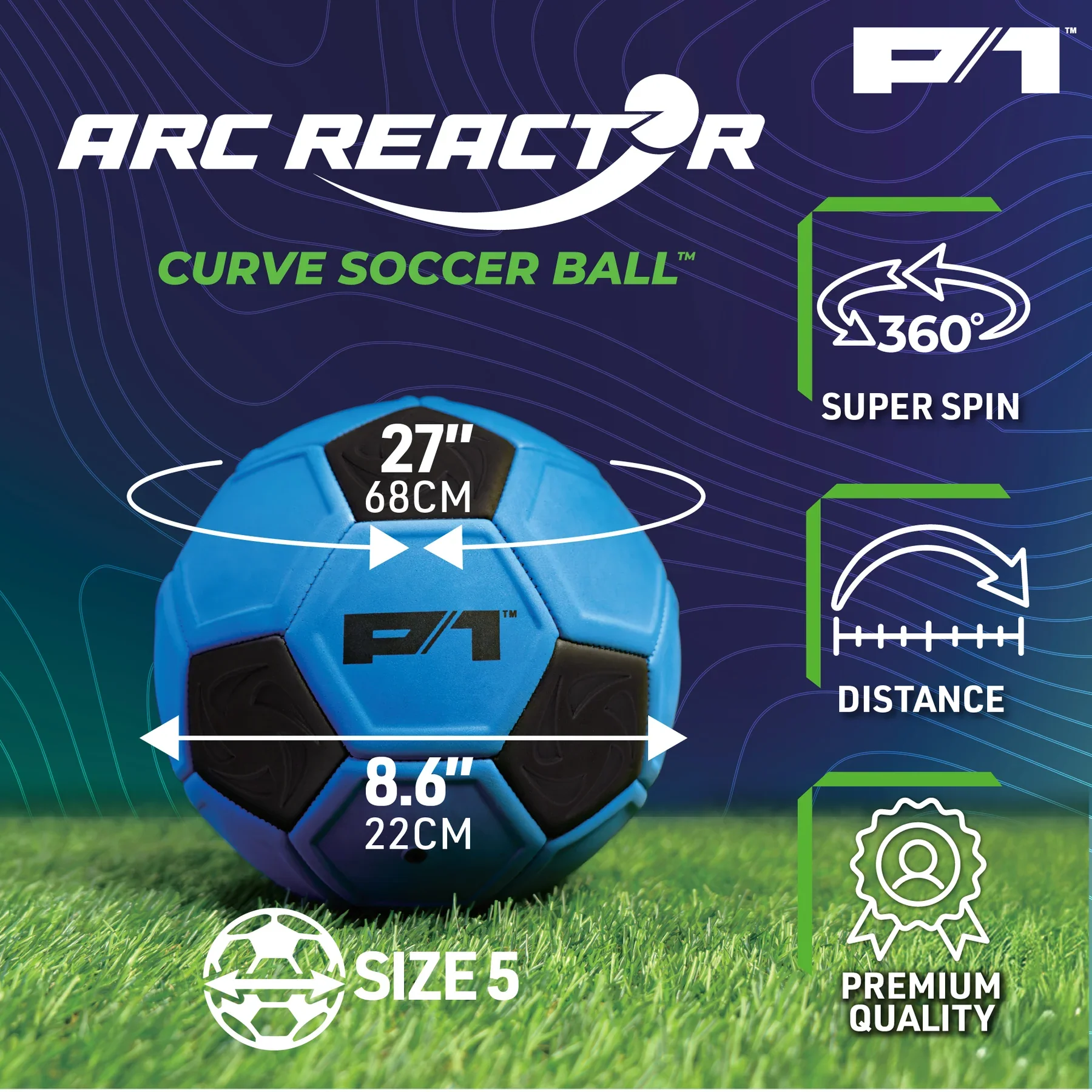 Arc Reactor Curve Soccer Ball - Trick Shot Curving Ball - Image 4