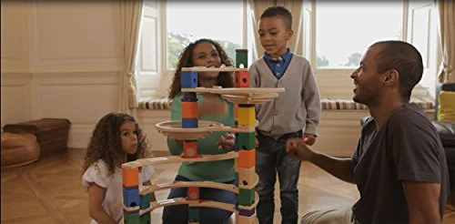 Wooden Marble Run Construction - The Cyclone Award Winning Hape Quadrilla - Image 4