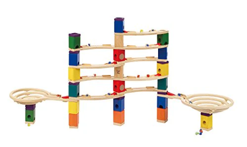 Wooden Marble Run Construction - The Cyclone Award Winning Hape Quadrilla - Image 6