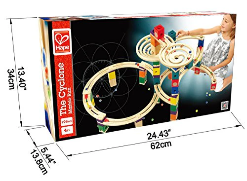 Wooden Marble Run Construction - The Cyclone Award Winning Hape Quadrilla - Image 7