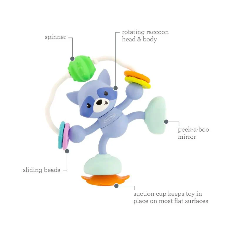 Baby Toy, Infantino - Stick & Spin Pal, Raccoon - Image 3