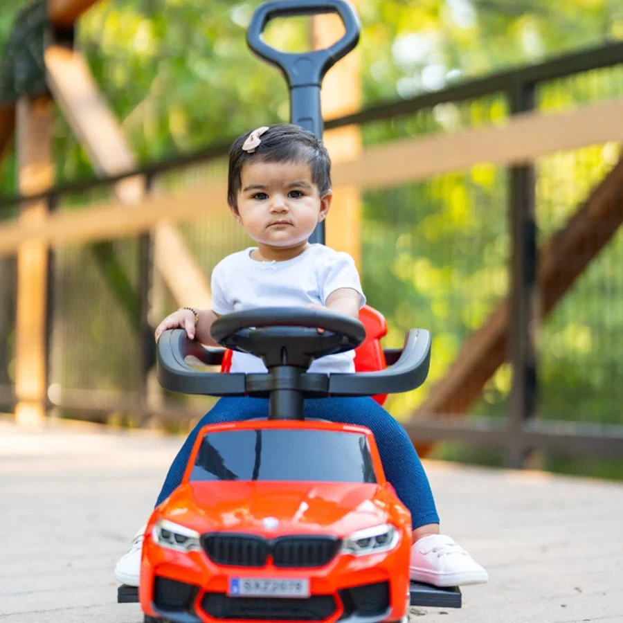 Best Ride On Cars  BMW 4 in 1 Push Car, Red - Image 6