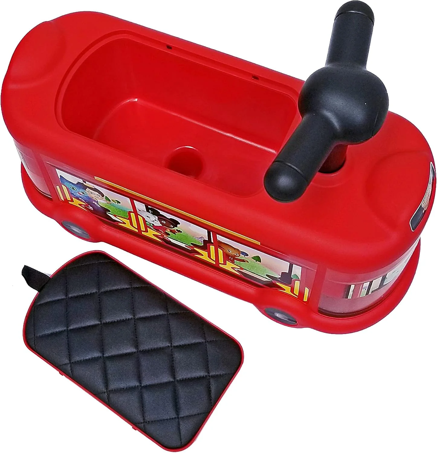 Best Ride On Cars Daniel Tiger's Trolley Push Car, Red - Image 3