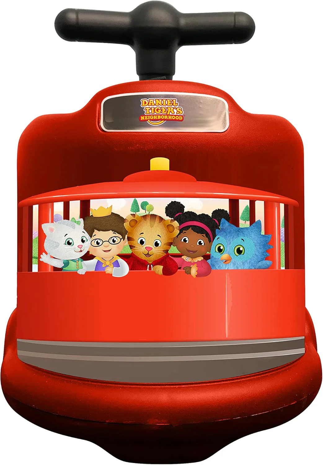 Best Ride On Cars Daniel Tiger's Trolley Push Car, Red - Image 6