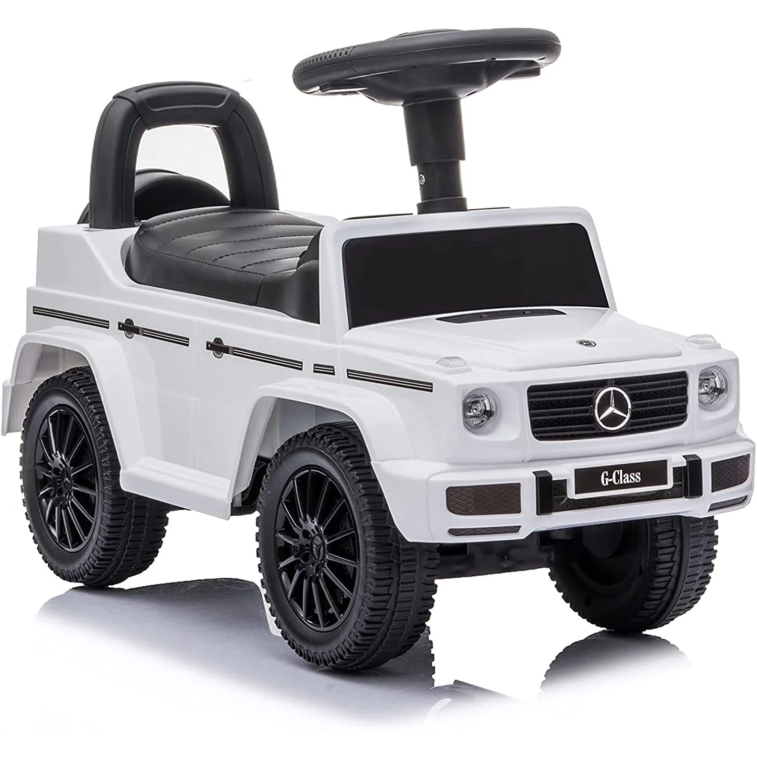 Best Ride On Cars Kids Outdoor Stroller Mercedes G-Wagon Push Car with Working Lights, Horn, and Music for Ages 1 to 3 years - Image 2