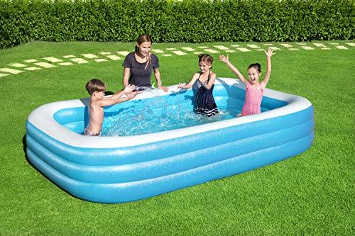 Bestway H2OGO Rectangular Inflatable Set, 10ft x 22in Above Ground Pool, Blue - Image 5