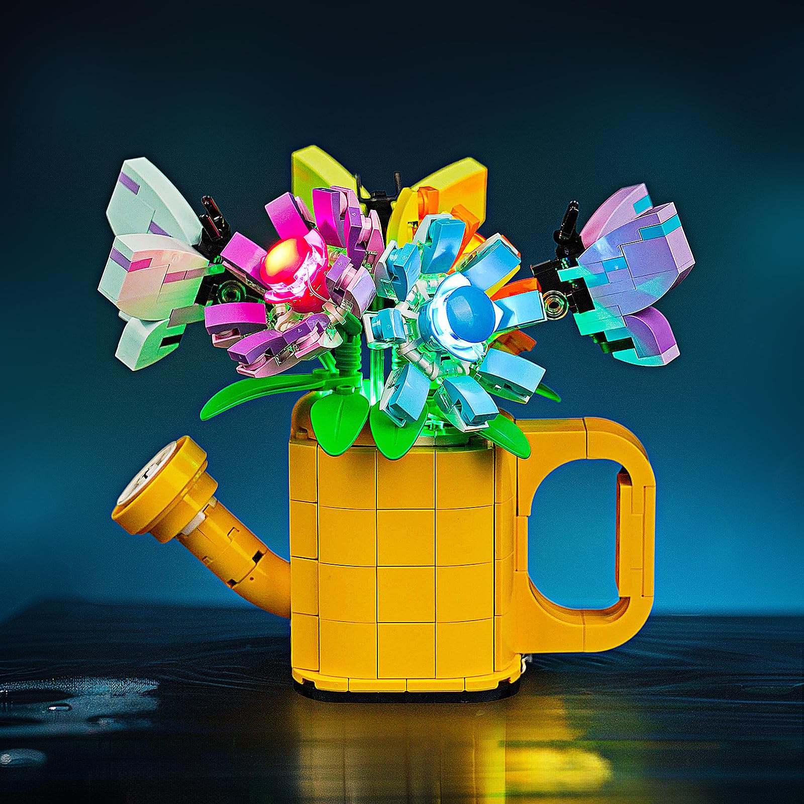 Brickshining LED Lighting Compatible with Lego Creator 3 in 1 Flowers in Watering Can, Light Kit Compatible with Lego 31149, Giving Light to Model, NOT Included The Model Set(Customized Version)