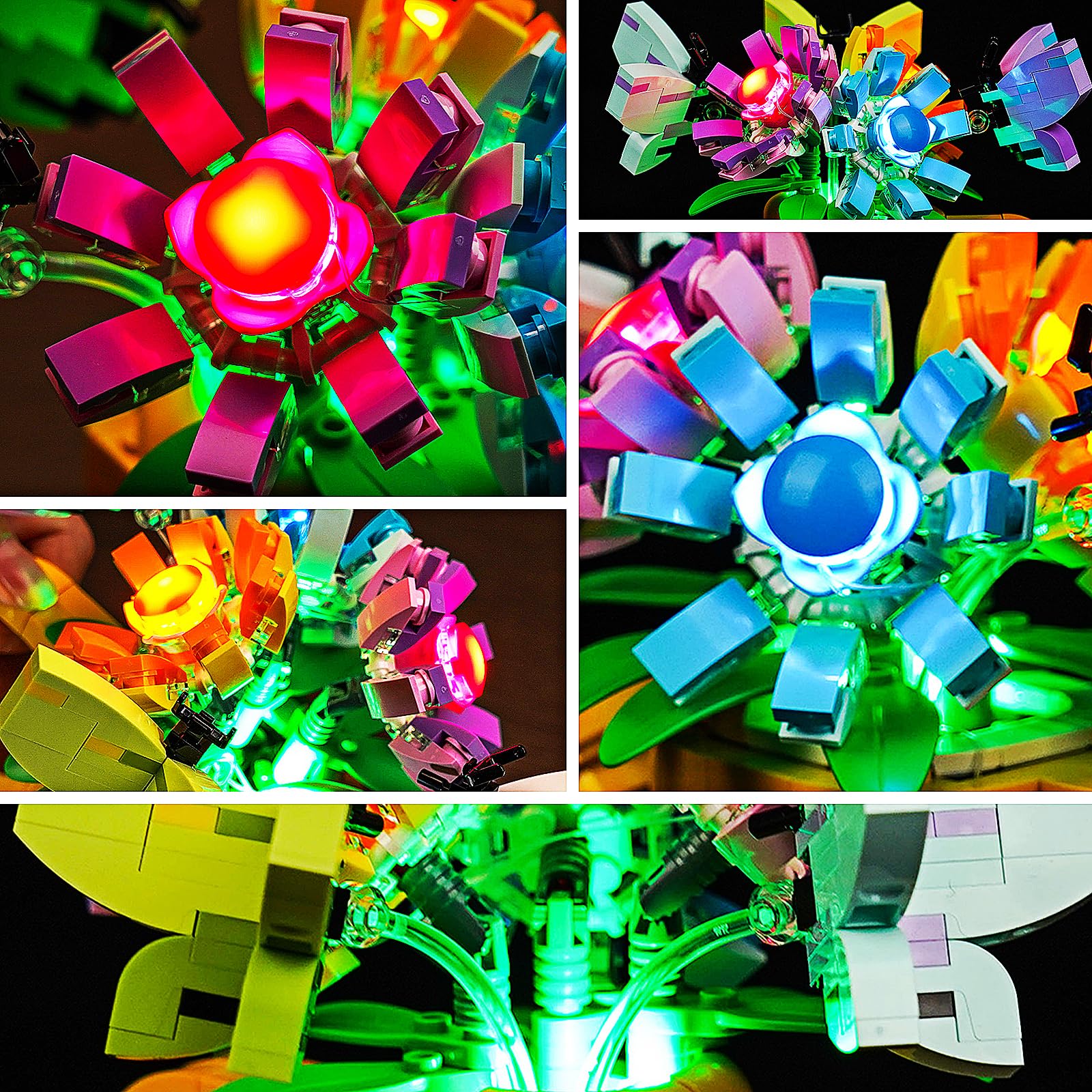 Brickshining LED Lighting Compatible with Lego Creator 3 in 1 Flowers in Watering Can, Light Kit Compatible with Lego 31149, Giving Light to Model, NOT Included The Model Set(Customized Version) - Image 4