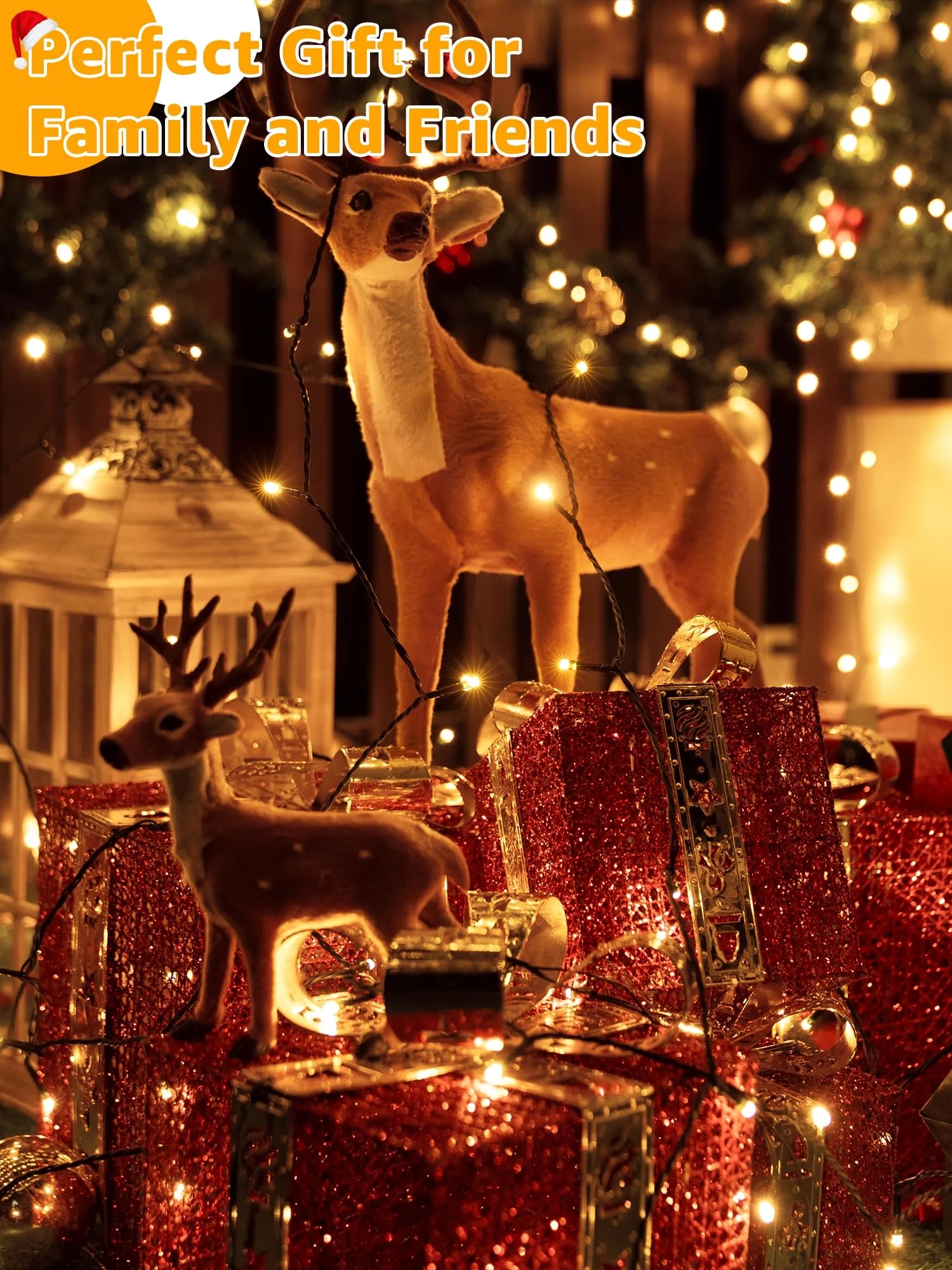 Christmas 500 LED 210FT Christmas Lights, Waterproof Outdoor String Lights with Remote and Timer, Christmas Tree Lights with 8 Modes Dimmable, Fairy Lights for Holiday Decor (Warm White) - Image 2