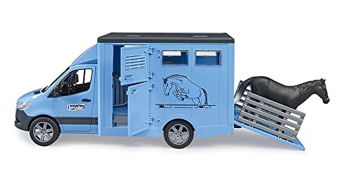 Bruder MB Sprinter Animal Transporter with 1 Horse - Image 4