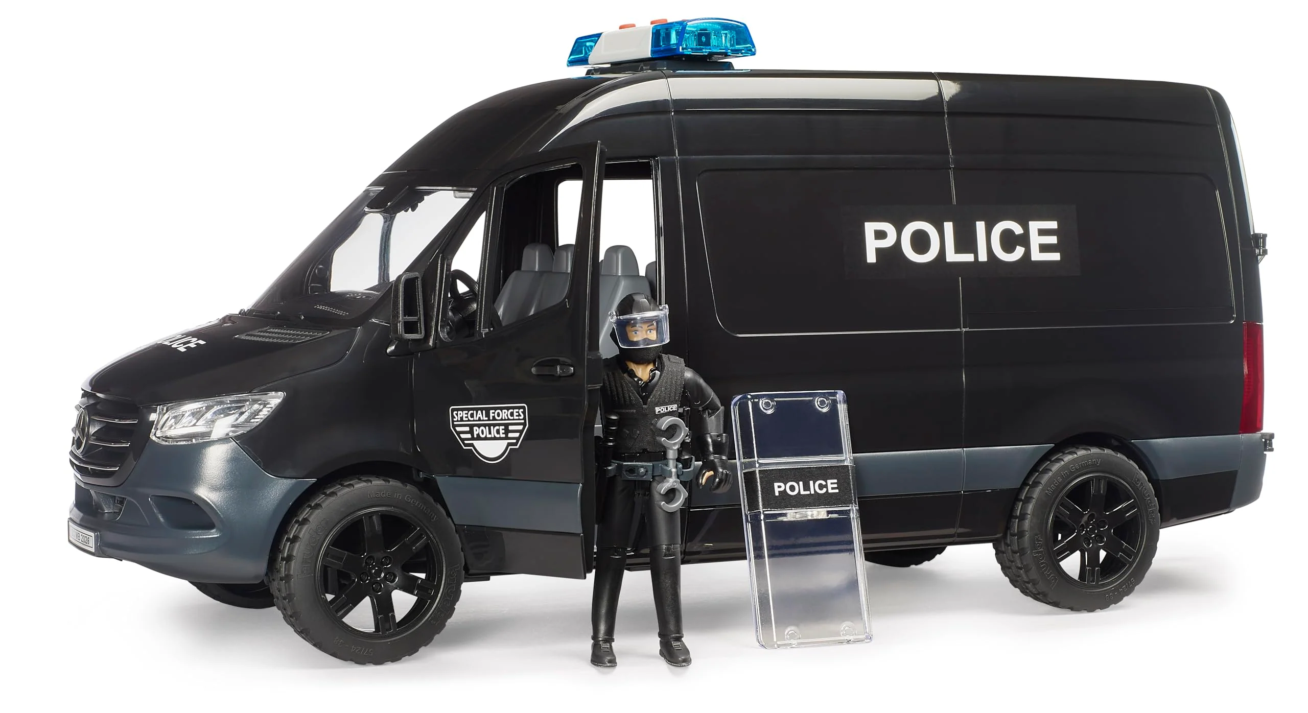 Bruder Mercedes-Benz Sprinter Police Special Forces with Police Figure - Image 2