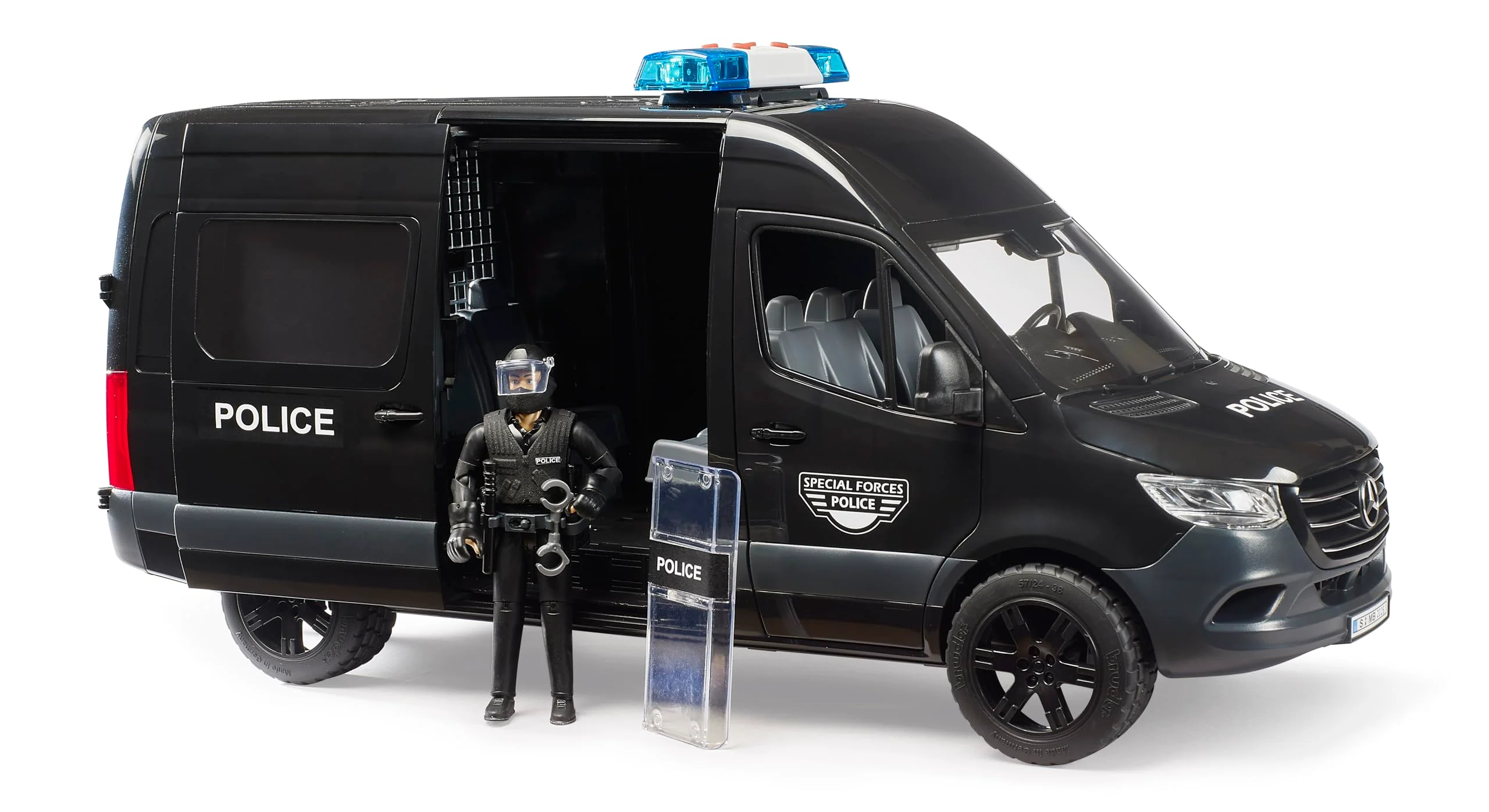 Bruder Mercedes-Benz Sprinter Police Special Forces with Police Figure - Image 3
