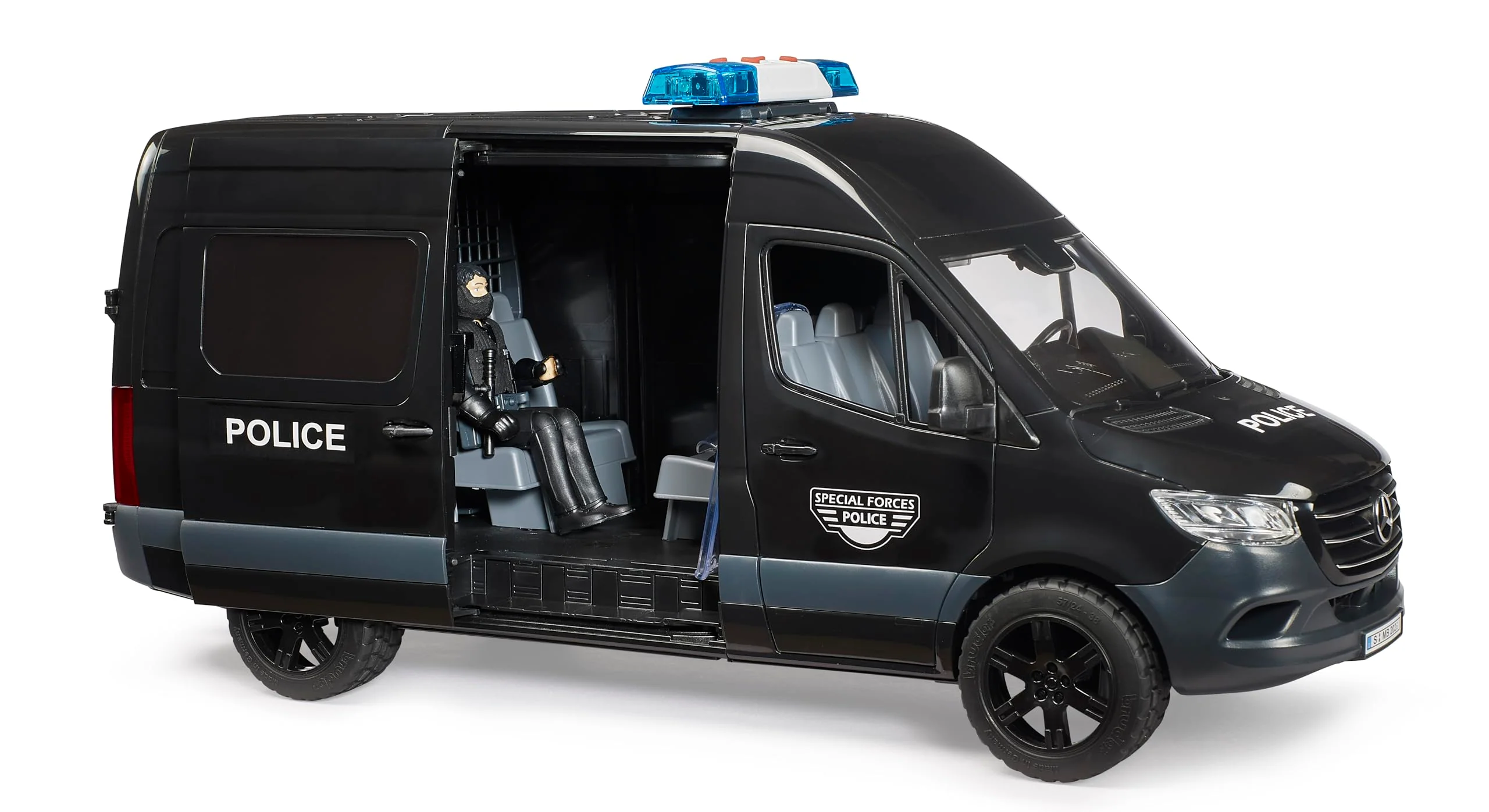 Bruder Mercedes-Benz Sprinter Police Special Forces with Police Figure - Image 4
