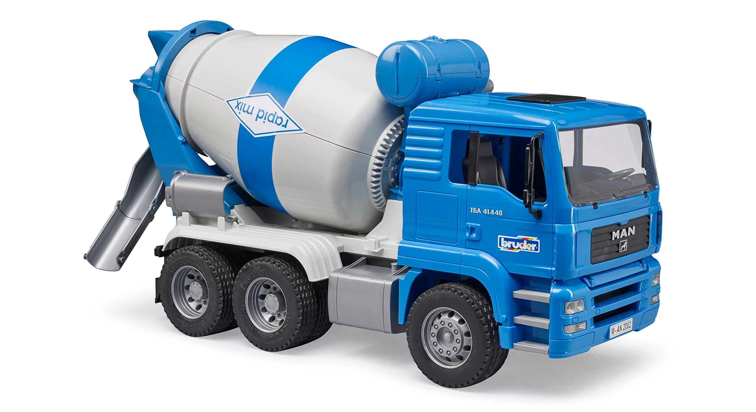 Bruder Man TGA Concrete and Cement Mixer, Realistic 1:16 Scale Construction Truck for Pretend Play - Image 5