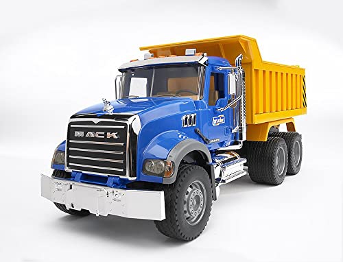 Bruder MACK Granite Dump Truck for Construction and Farm Pretend Play - Image 5