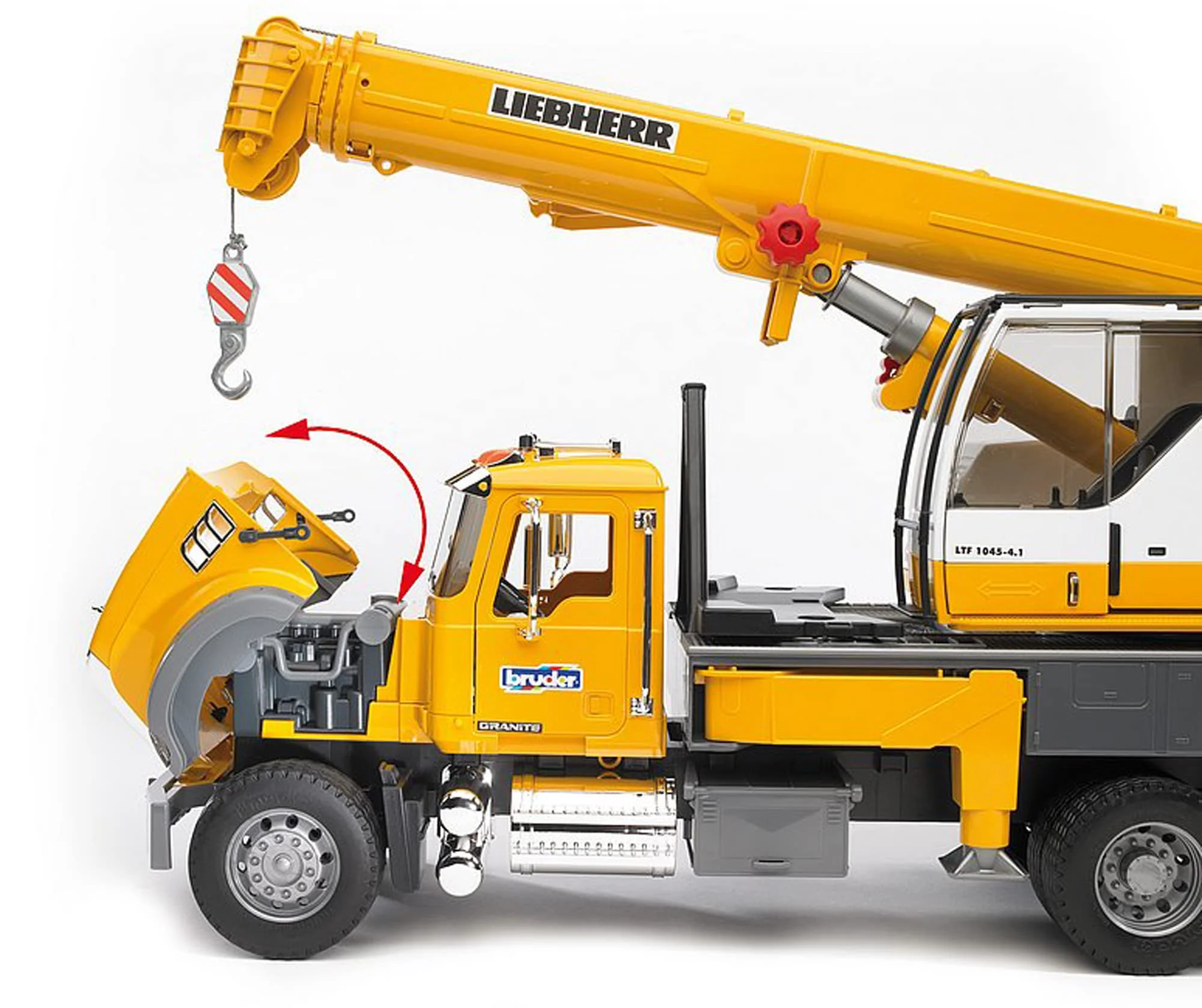 Bruder Mack Granite Liebherr Crane Truck - Image 3