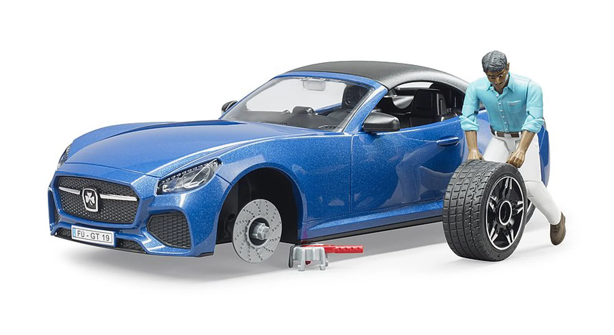 Bruder Roadster with Driver - Image 3