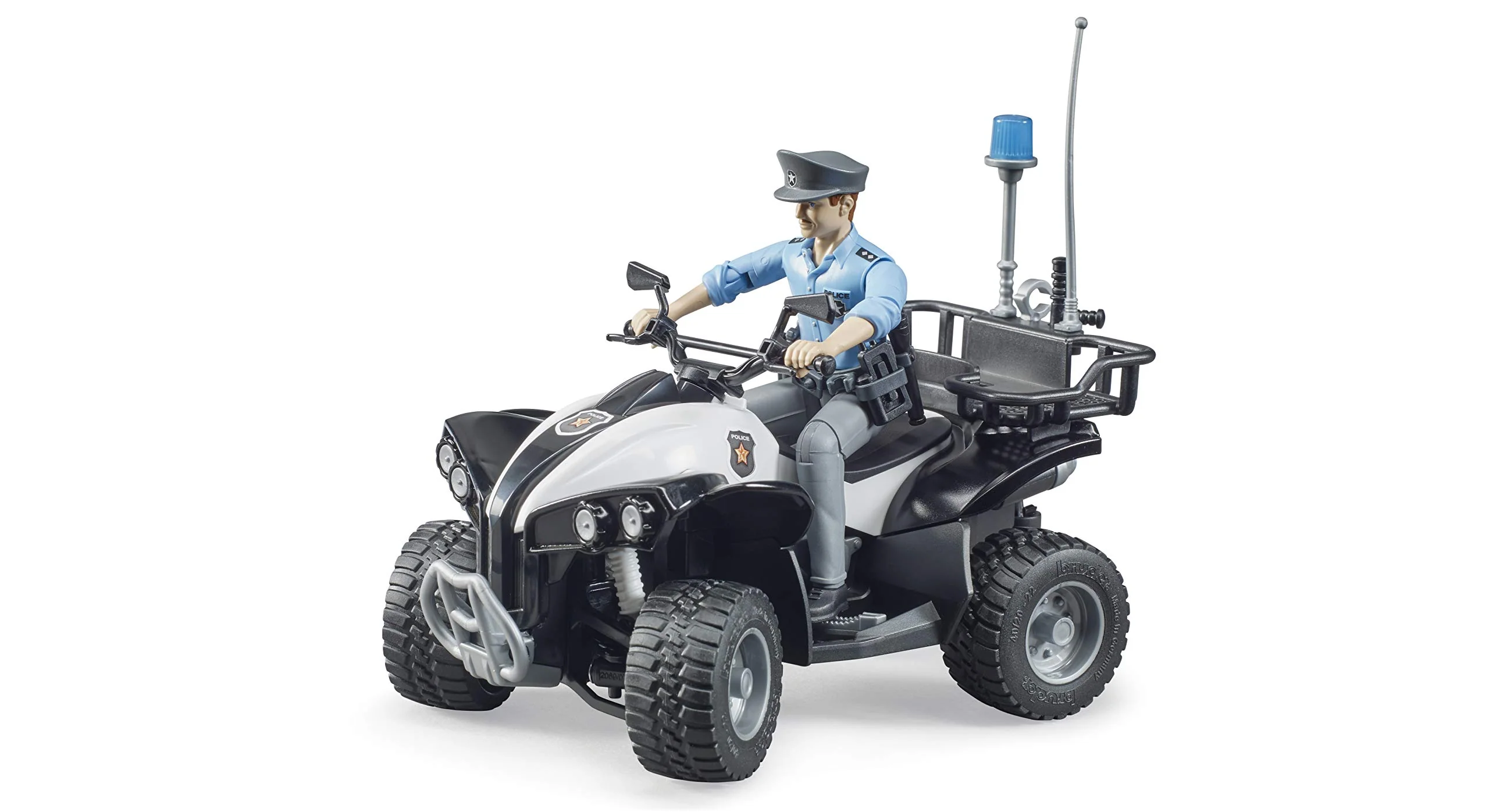 Bruder Police Quad with Light Skin Policeman and Accessories - Image 7