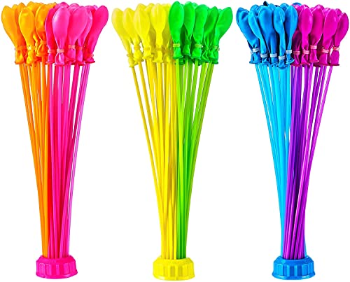 Bunch O Balloons Neon Colors with 2 Launchers + 4 Pack Water Balloons , for Outdoor, Children Summer Fun, 130+ Balloons + 2 Launchers - Image 4