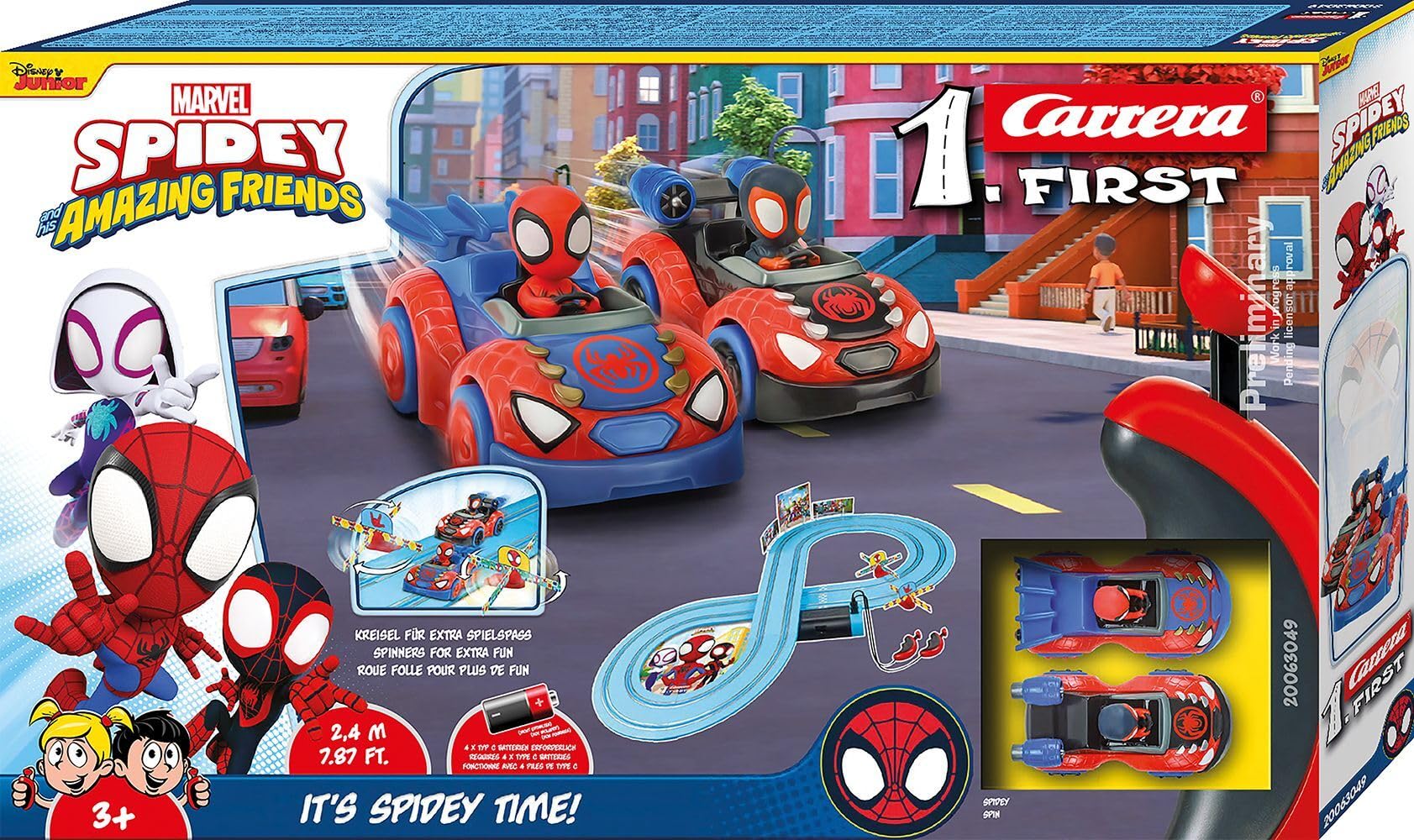 Carrera - 20063049 - Carrera First I Spidey Web Spinners Race Track Set I Car for Racetrack | Racetracks and Licensed Slot Cars | Up to 2 Players | for Children from 3 Years and Adults - Image 2