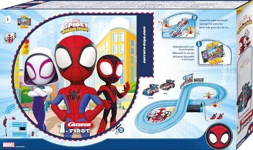 Carrera - 20063049 - Carrera First I Spidey Web Spinners Race Track Set I Car for Racetrack | Racetracks and Licensed Slot Cars | Up to 2 Players | for Children from 3 Years and Adults - Image 7