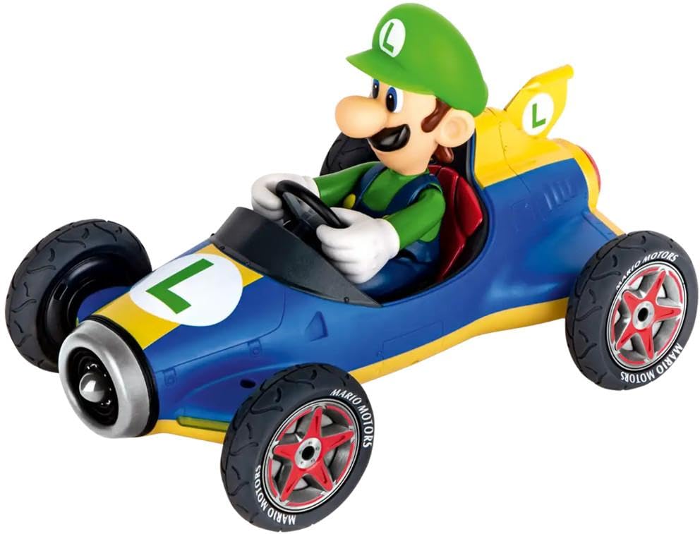 Carrera RC Official Licensed Mario Kart Mach 8 Luigi 1: 18 Scale 2.4 Ghz Remote Radio Control Car with Rechargeable Lifepo4 Battery - Kids Toys Boys/Girls, (Model: 181067) - Image 7