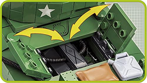 COBI Historical Collection Sherman M4A3E2 Jumbo Tank, Green Building toy set - Image 8