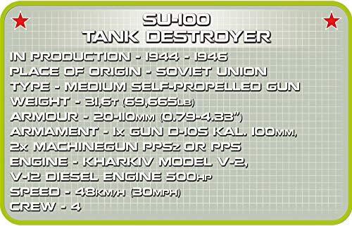 COBI Historical Collection SU-100 SPG Vehicle Building toy set - Image 4