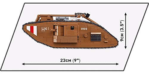 COBI Historical Collection The Tank Museum Mark V (Male) Tank , Brown - Image 8