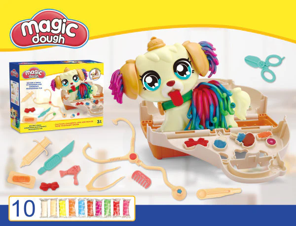 Colored Clay Set, Magic Dough