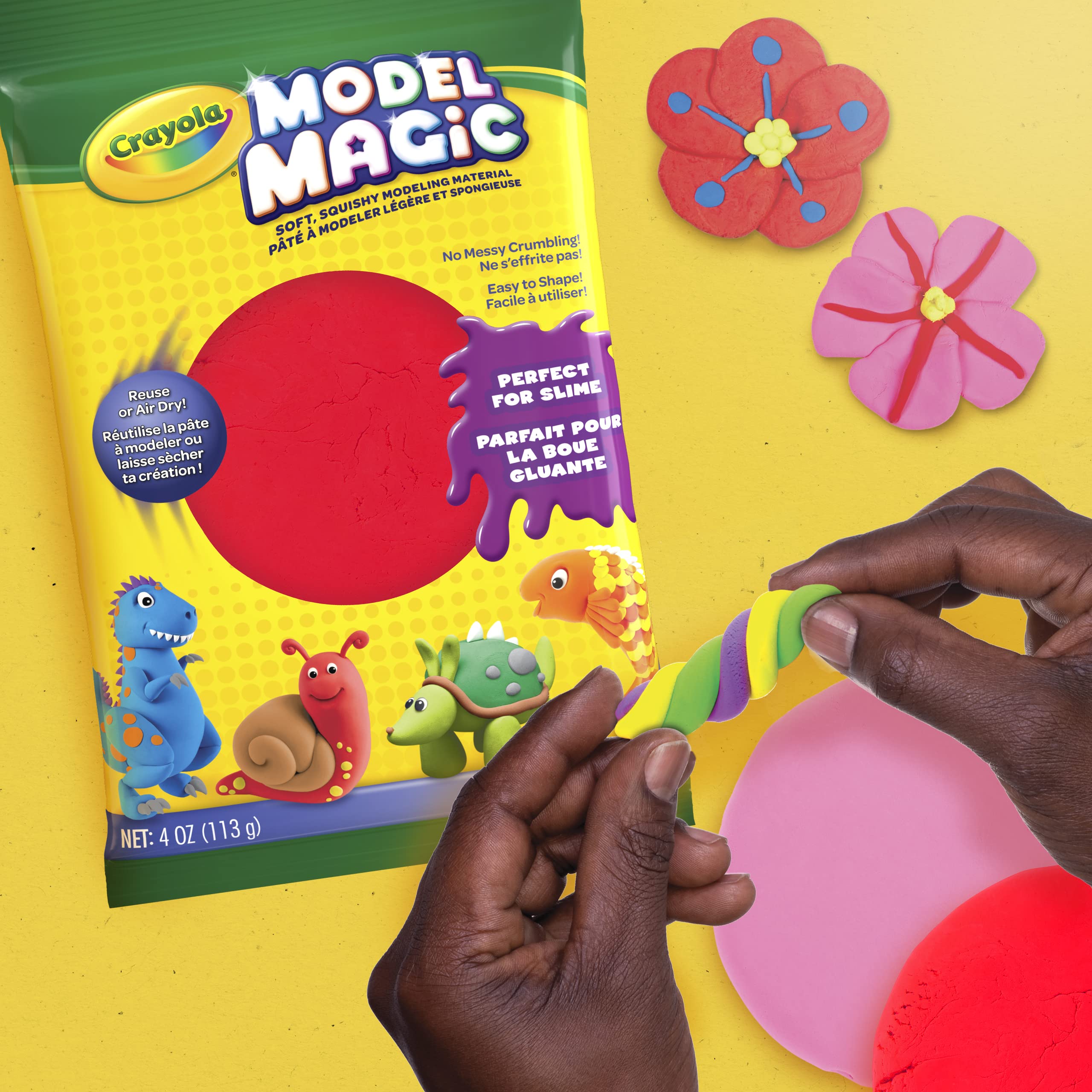 Crayola 113 gm Model Magic, Red, School and Craft Supplies, Gift for Boys and Girls, Kids, Ages 3,4, 5, 6 and Up, Holiday Toys, Stocking, Arts and Crafts, Gifting - Image 5