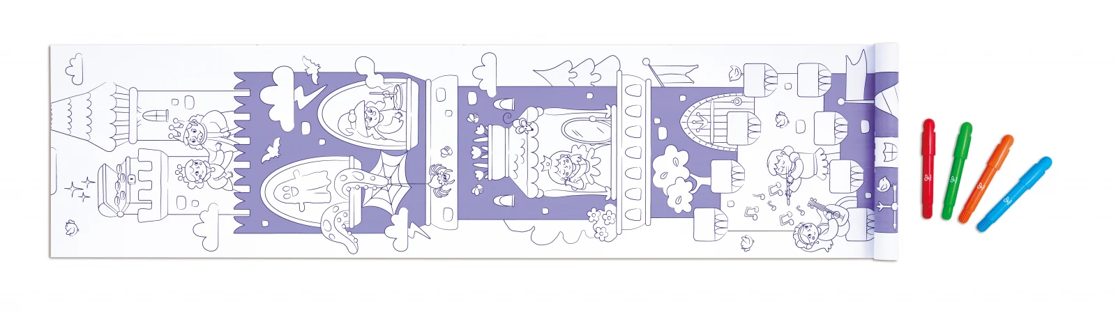 Creative set, Hape, Coloring paper roll, Fantasy castle - Image 3