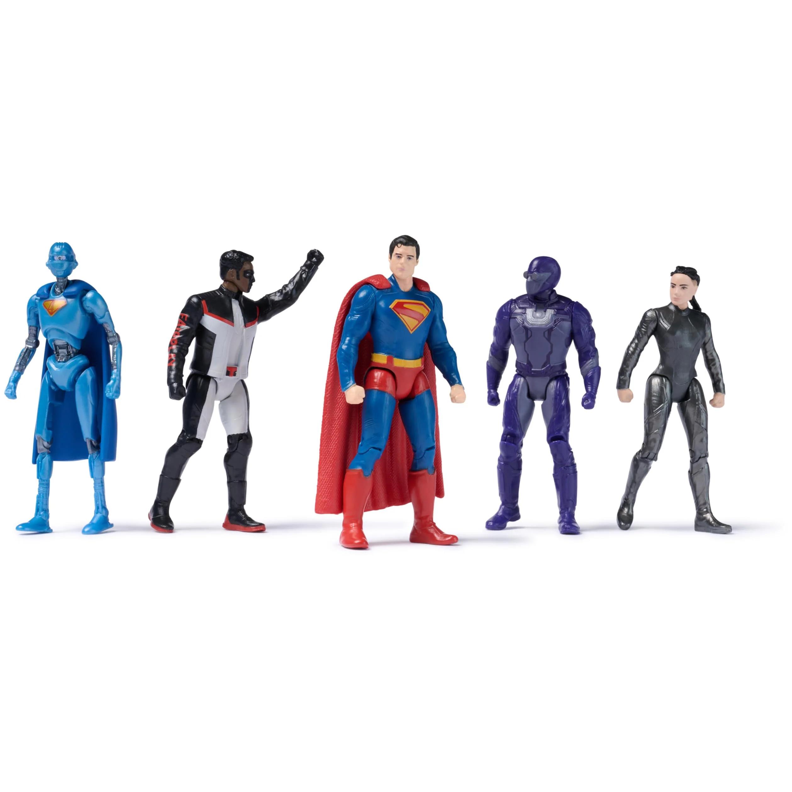 DC Comics, Superman Heroes Vs. Villains 5-Pack, 3-Inch Action Figure, Stylized Superhero Figures with Dynamic Poses and Battle Ready Armor, Kids Toys for Ages 4+ - Image 4