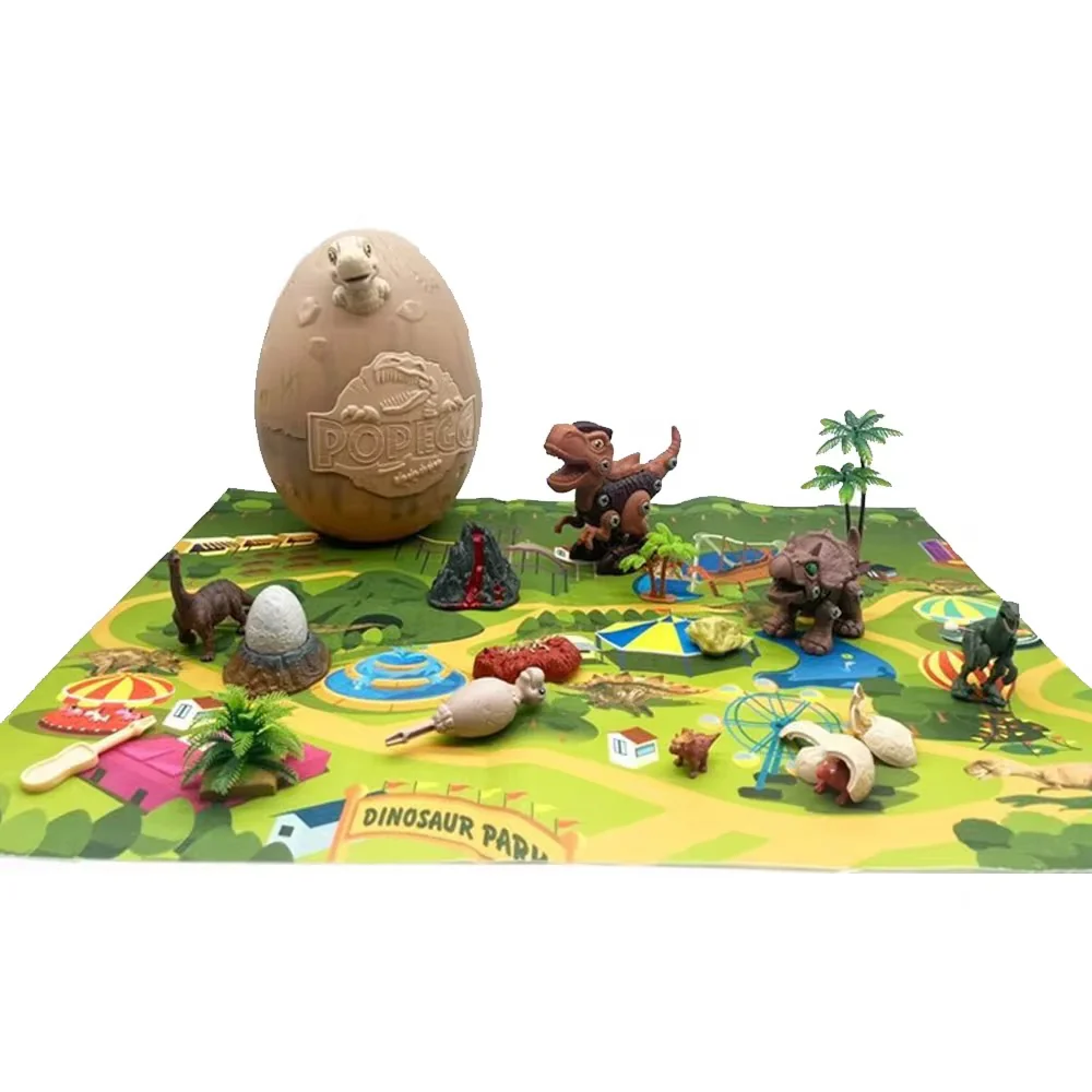 Dinosaur EGG, Pop Egg, Cartoon Play Mat Hatchling Sound, Light Assembled, 1 Pack (Color May Vary) - Image 2