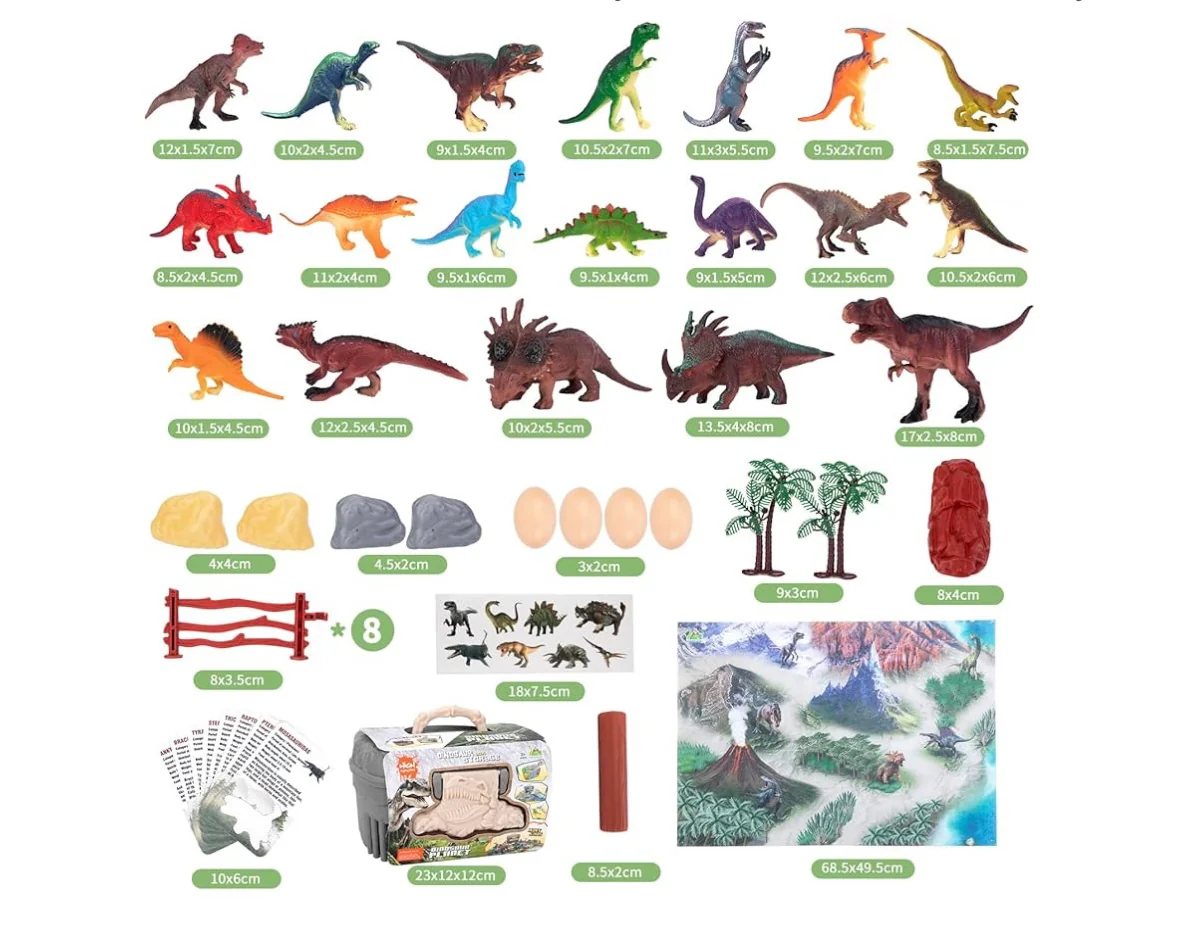 Dinosaur Box Storage With Play Mat, Educational Toy For Kids - Image 4