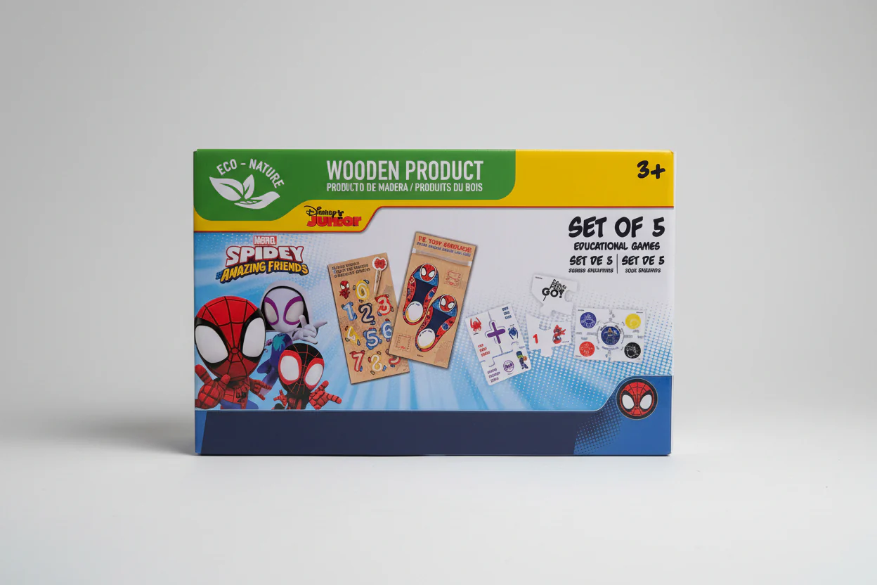 Disney Junior Wooden Products Set of 5 Educational Games - Image 4