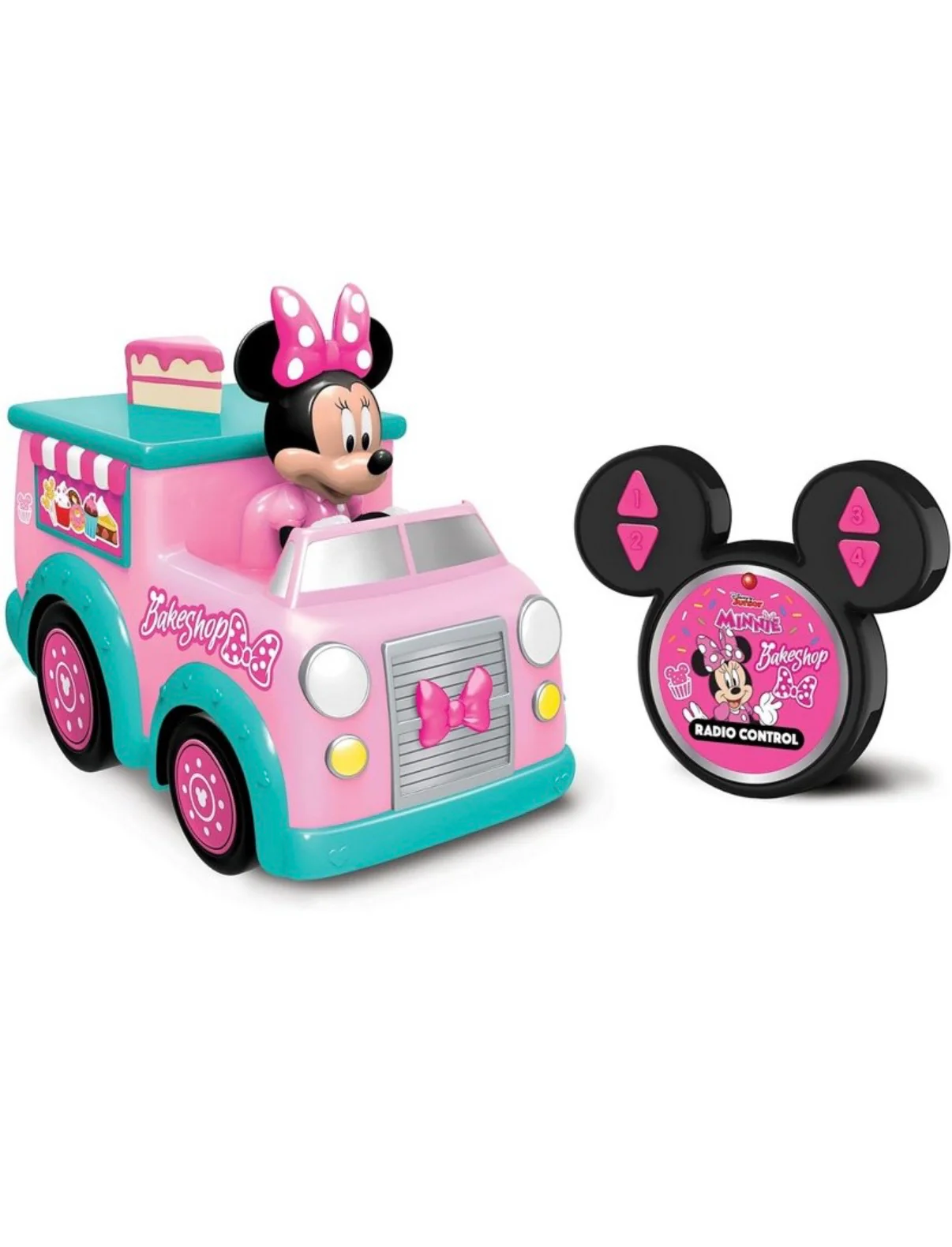 Disney Junior Minnie's Bakeshop Truck, Wheelies & Spins, 2.4 GHz, Ages 3+