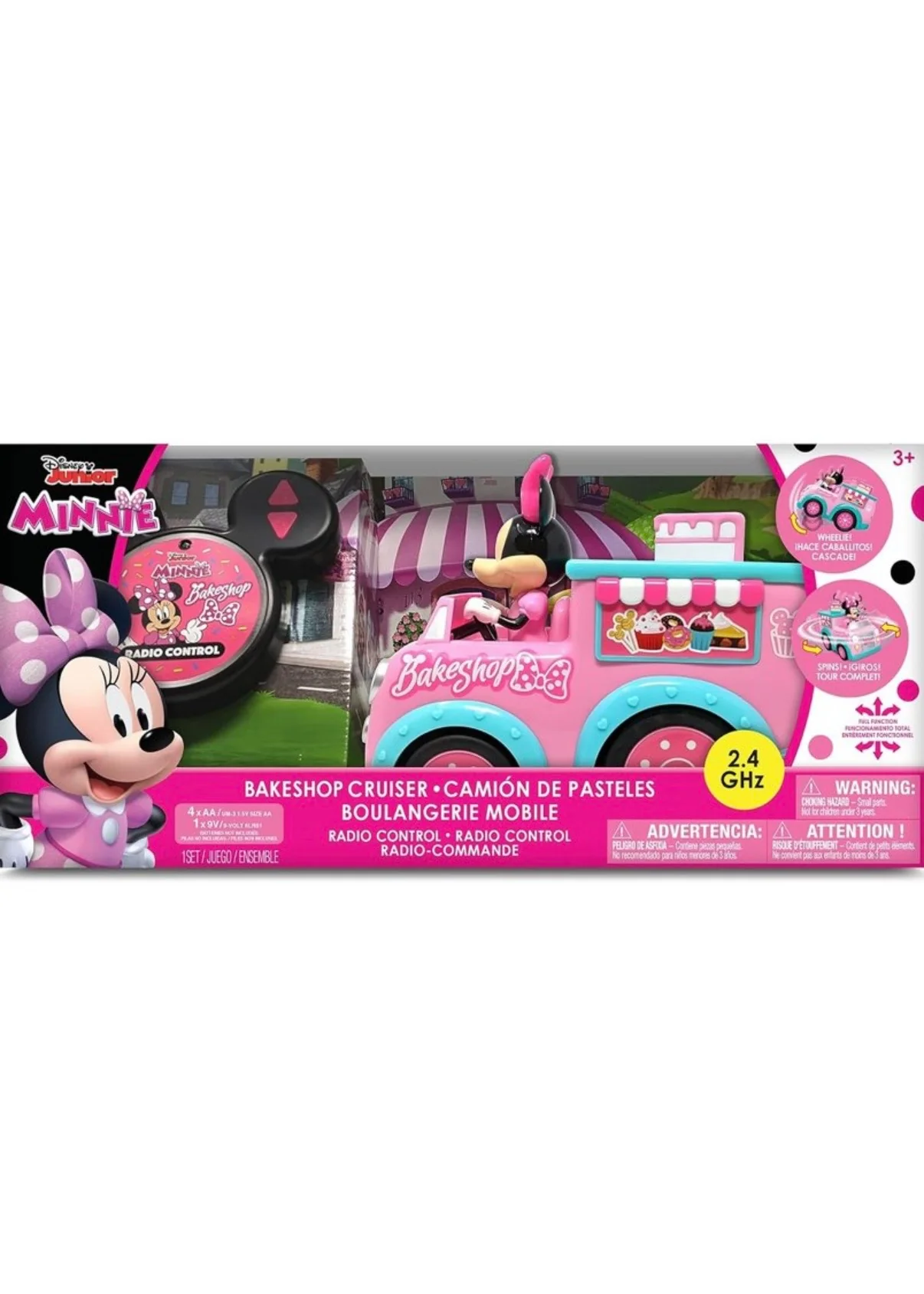 Disney Junior Minnie's Bakeshop Truck, Wheelies & Spins, 2.4 GHz, Ages 3+ - Image 4