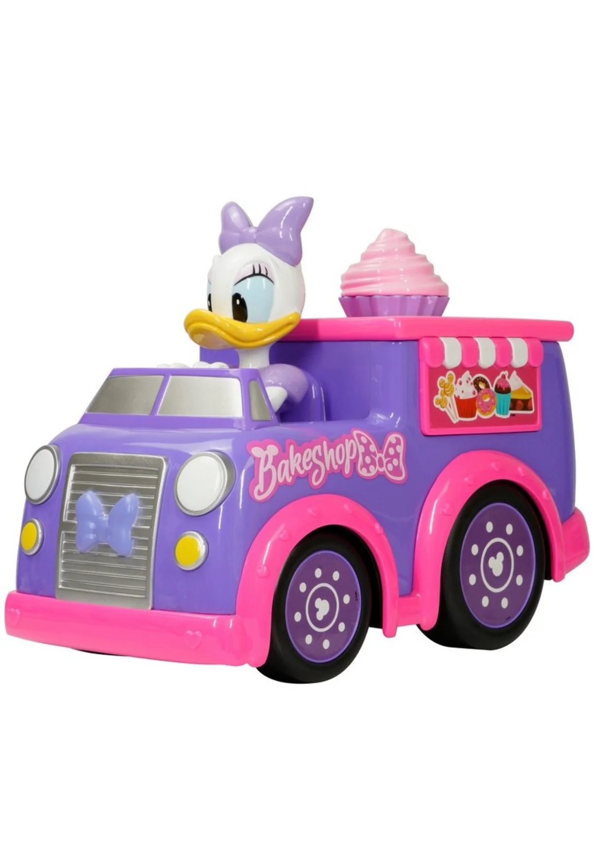 Disney Junior Remote Control Daisy Duck Bakeshop Cruiser/ Pink & Purple Light Up Toy - Image 7
