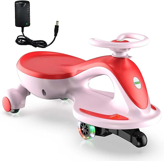 Electric Wiggle Car Ride On Toy, ANPABO 2 in 1 Wiggle Car with Rechargeable Battery and Pedal, Anti-Rollover Wheels with Colorful Lights, Swing Car for Toddlers and Kids Age 3 Years up - Image 13