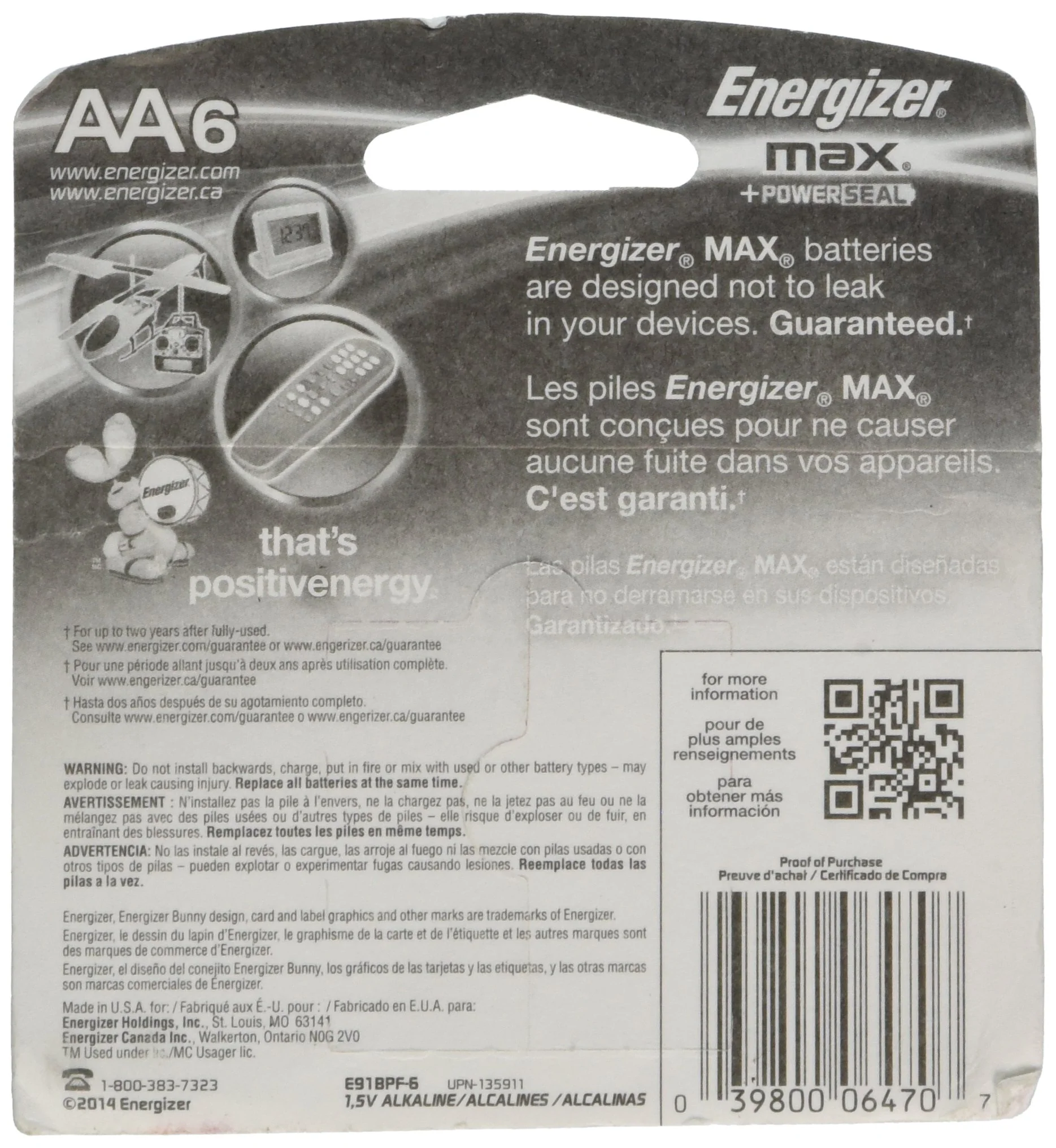 Energizer - AA Cell 1.5 volt MAX Battery (6 pack) - Image 2