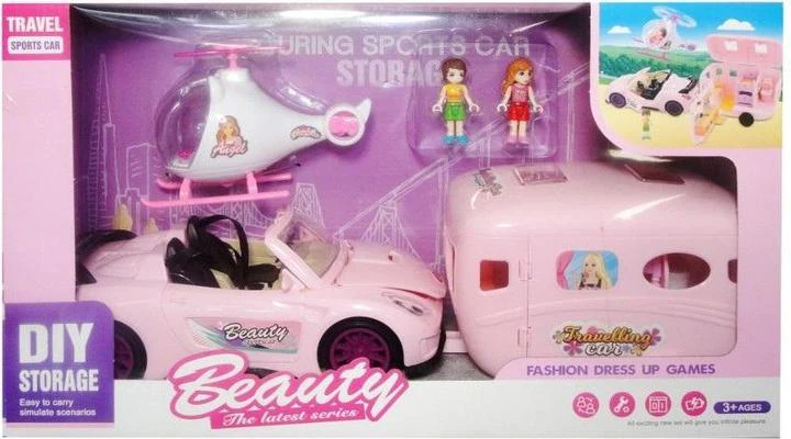 Fashion Doll With Racing Car Playset