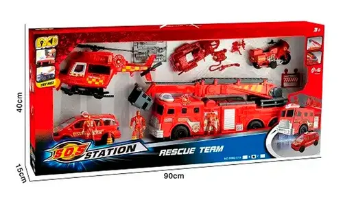 Fire Rescue Team Toy Playset "S.O.S. Station"