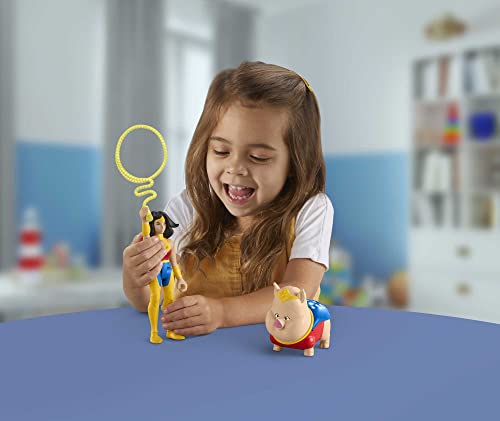 Fisher-Price DC League of Super-Pets Wonder Woman & PB, set of 2 poseable figures with accessory - Image 6