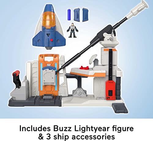 Fisher-Price Disney and Pixar Lightyear Playset, Imaginext Lift & Launch Star Command with Buzz Lightyear Figure, Lights & Sounds - Image 3