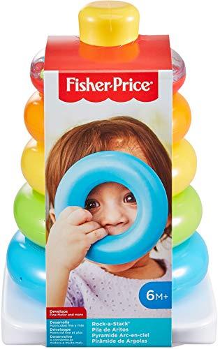 Fisher-Price Rock-a-Stack, Bat-at Ring-Stacking Toy - Image 5