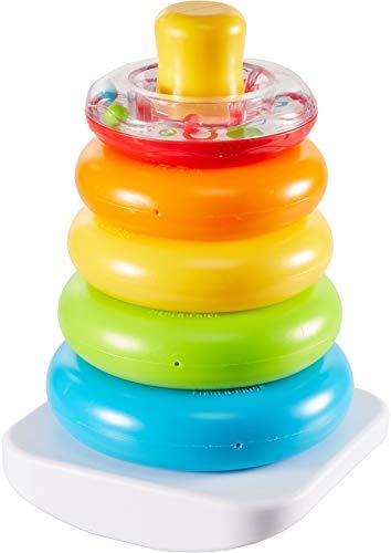 Fisher-Price Rock-a-Stack, Bat-at Ring-Stacking Toy - Image 6