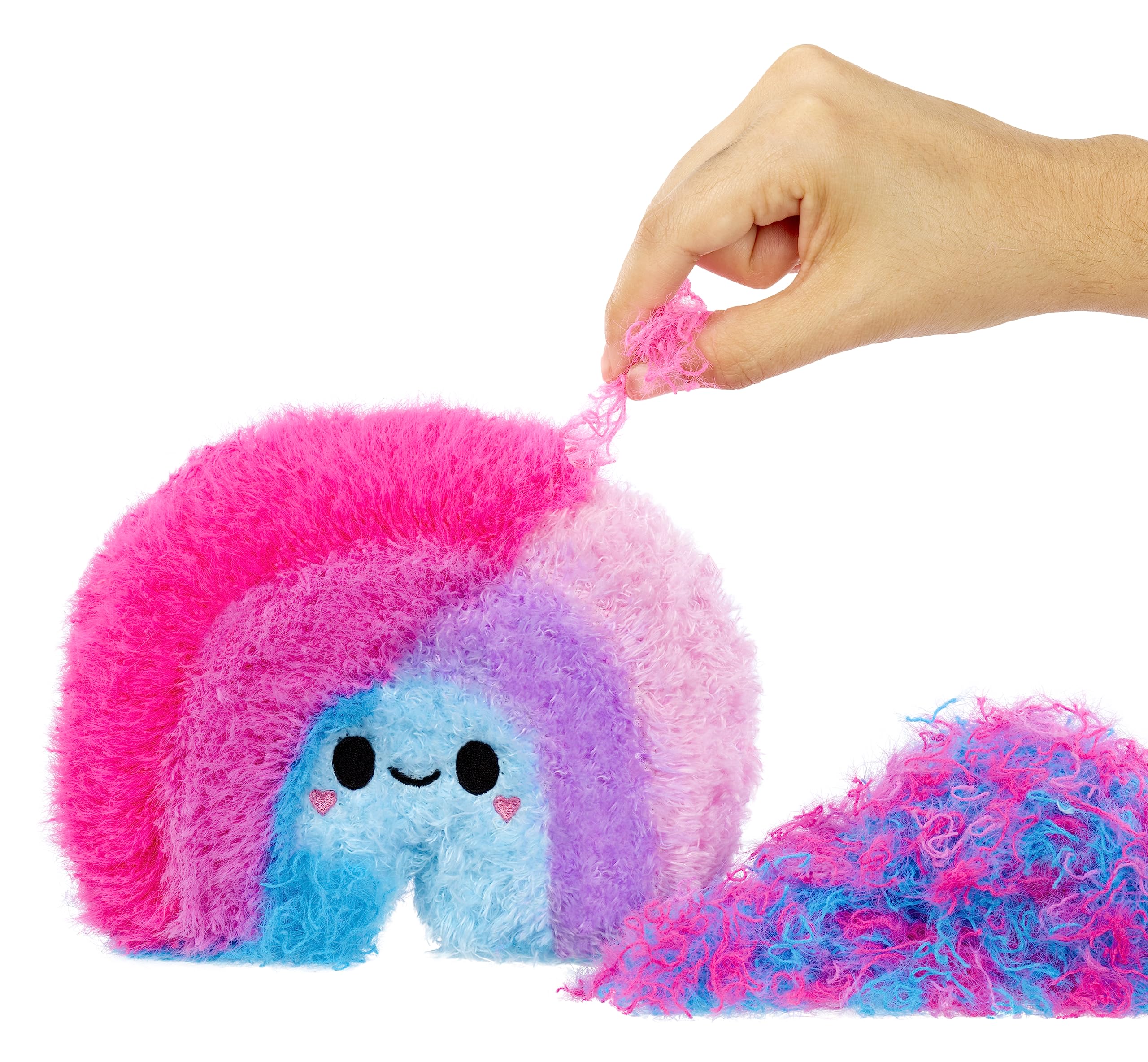 Fluffie Stuffiez Rainbow Large Collectible Feature Plush 11" - Surprise Reveal Unboxing with Huggable ASMR Fidget DIY Fur Pulling, Ultra Soft Fluff - Image 6