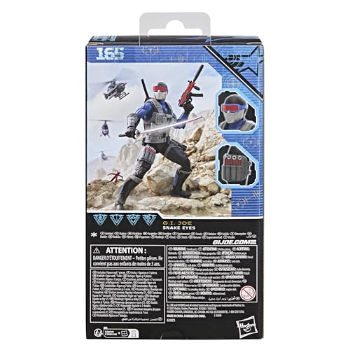G.I. Joe Classified Series #165, Snake Eyes V4, Collectible 6 Inch Action Figure with 7 Accessories - Image 3